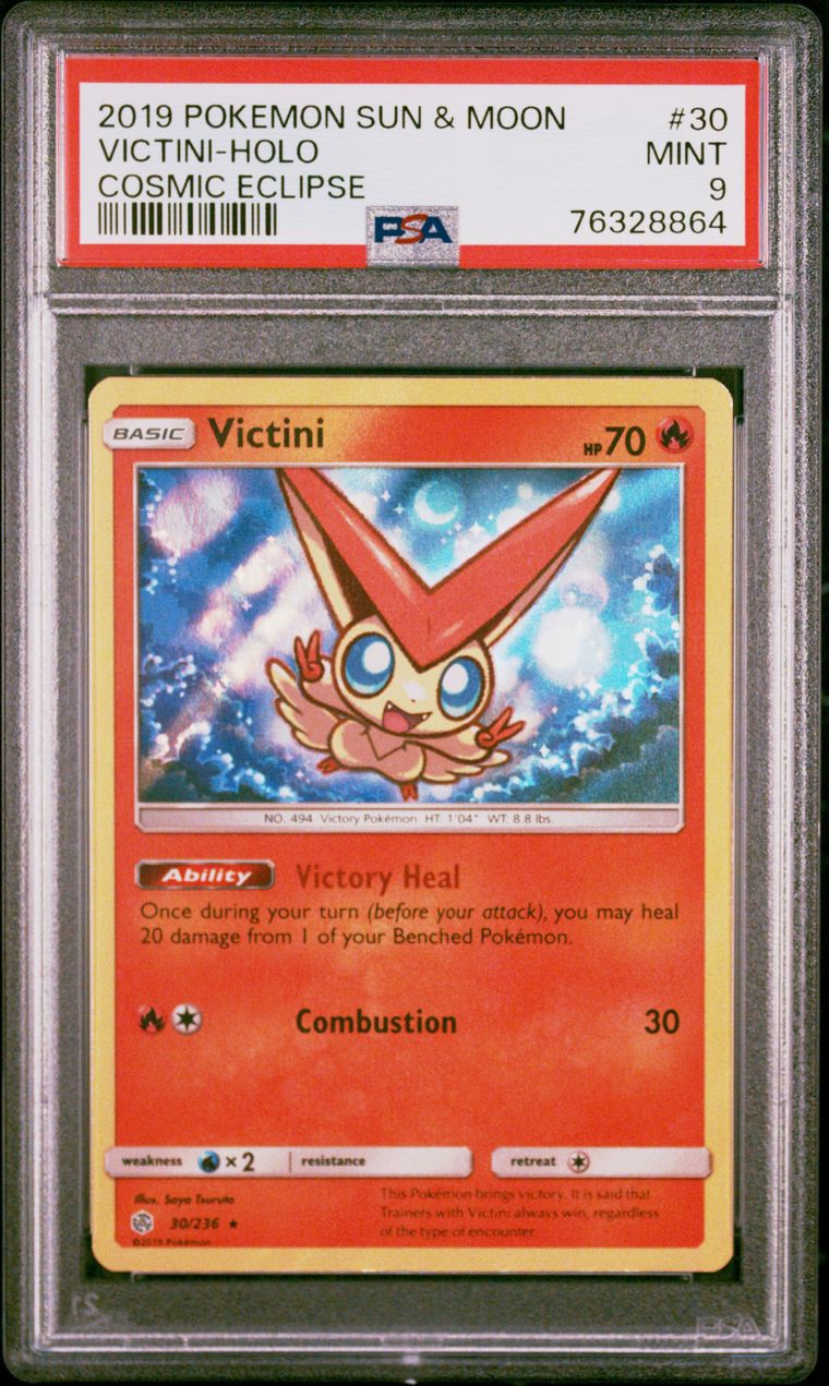 Victini - 30/236 - Holo Rare - PSA 9